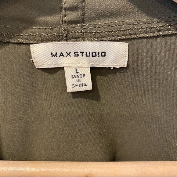 Open front jacket army green size large - Picture 3 of 12